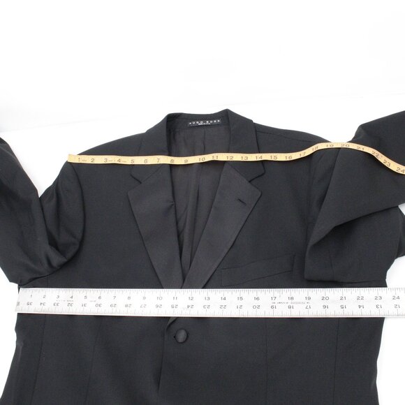 VTG Hugo Boss Tuxedo Suit Men's 42L 38x32 Baker / Jazz Virgin Wool Satin Lapel - Picture 13 of 16